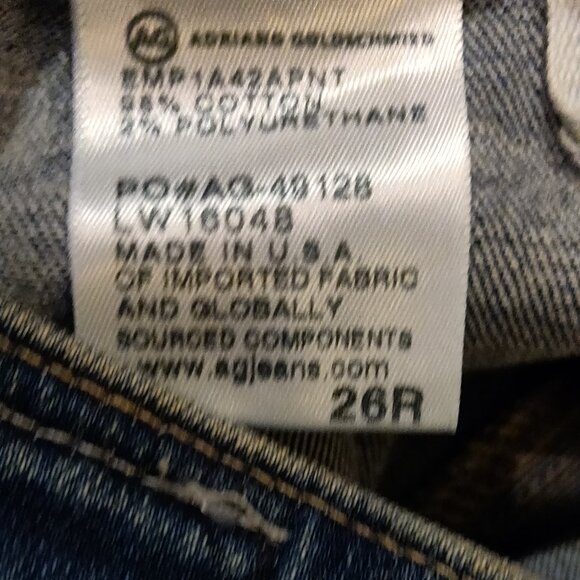 AG Jeans By Anthropologie  Vintage Stevie Ankle Button Up Jeans SIZE 26 R - Picture 4 of 7